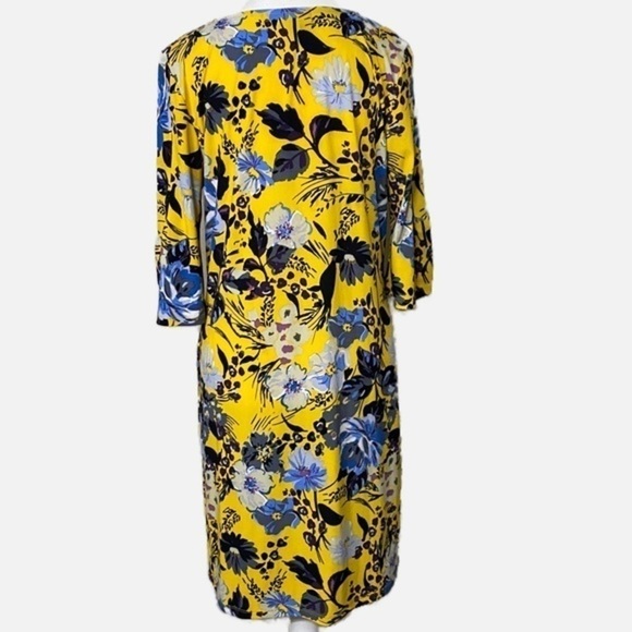 Alexandra + Oak Yellow Floral Midi Dress - Picture 2 of 11